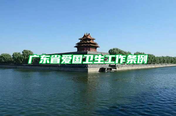 廣東省愛國衛生工作條例