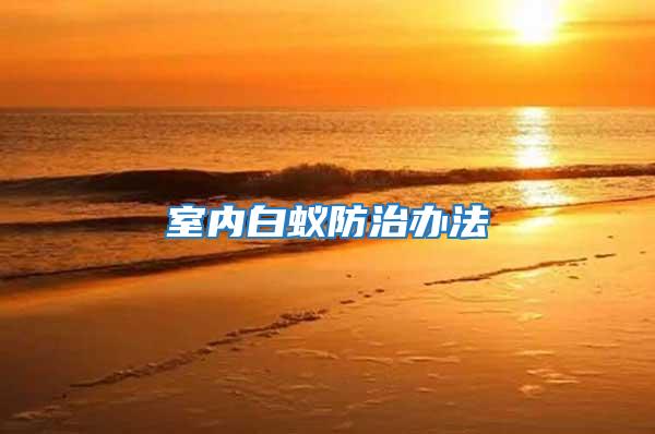 室內白蟻防治辦法