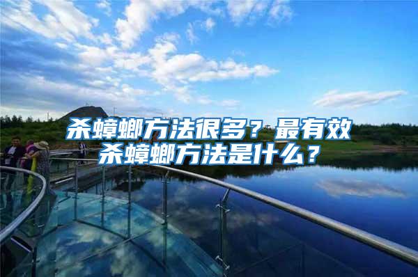 殺蟑螂方法很多？最有效殺蟑螂方法是什么？