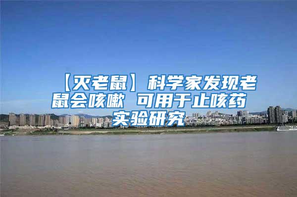 【滅老鼠】科學家發(fā)現(xiàn)老鼠會咳嗽 可用于止咳藥實驗研究