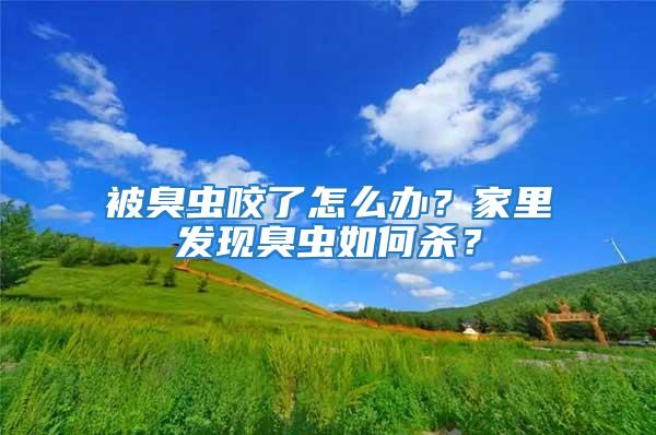 被臭蟲咬了怎么辦?家里發現臭蟲如何殺?