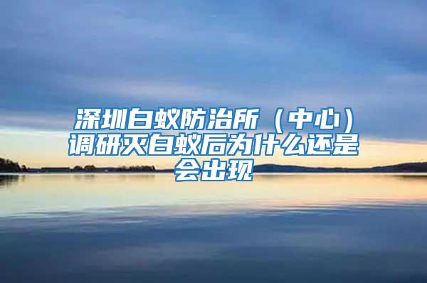 深圳白蟻防治所(中心)調(diào)研滅白蟻后為什么還是會(huì)出現(xiàn)