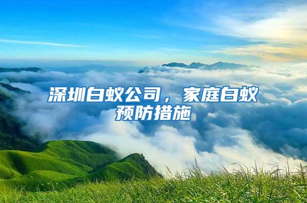 深圳白蟻公司,家庭白蟻預防措施