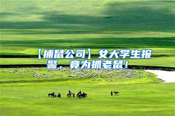 【捕鼠公司】女大學生報警，竟為抓老鼠！