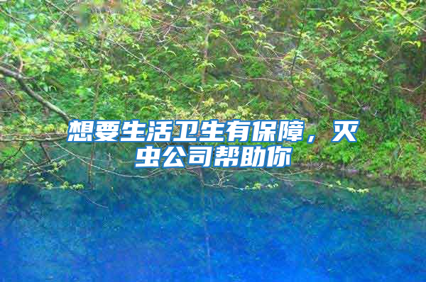 想要生活衛(wèi)生有保障，滅蟲公司幫助你